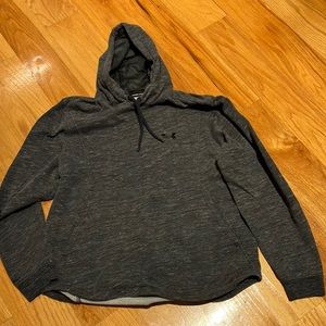 Men’s Under Armour gray hooded sweatshirt.